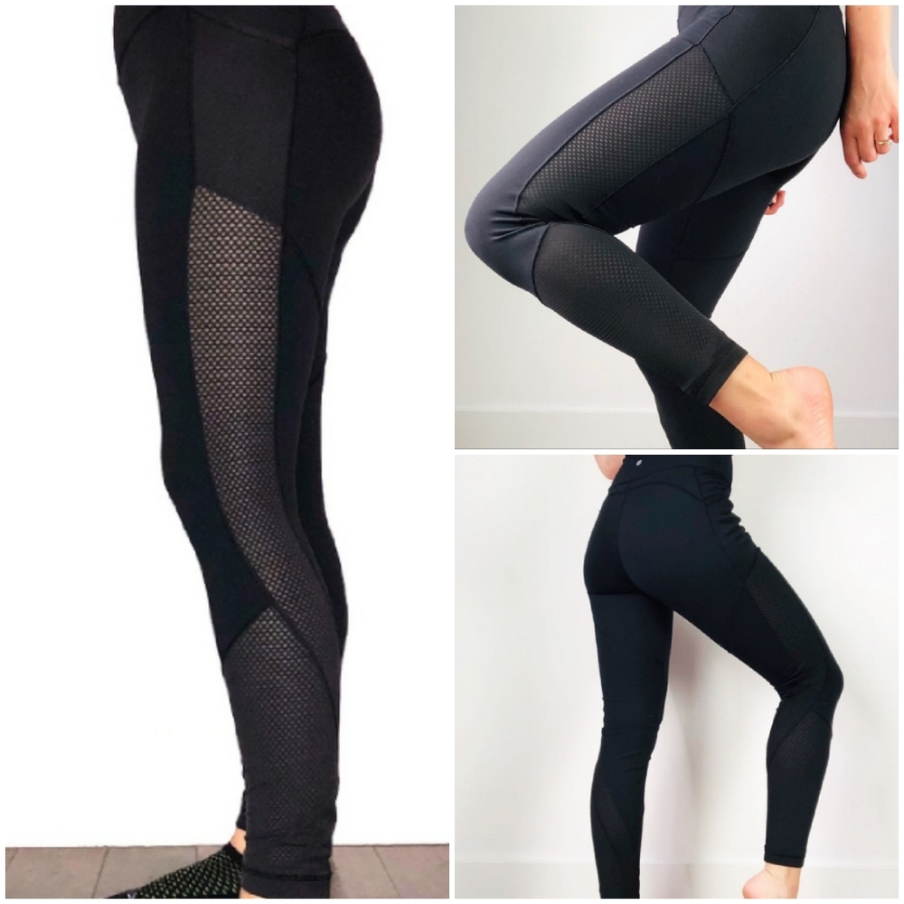 Lululemon HR Fishnet Speed Tights